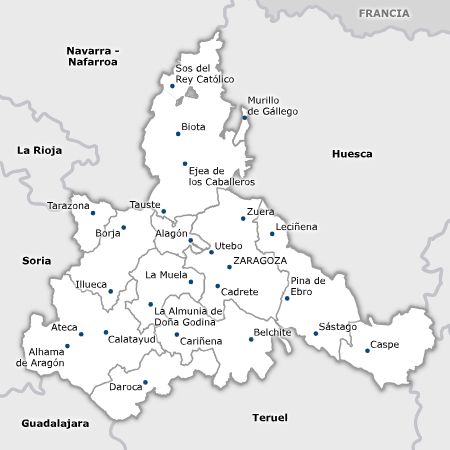 Mapa de Zaragoza